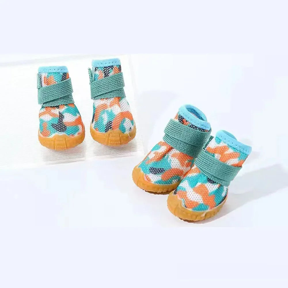 Paw-some Summer Dog Shoes: Breathable Anti-Slip Booties