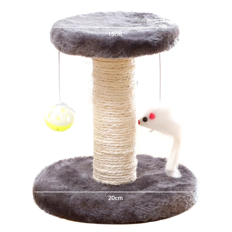 Mystery Paw Sisal Cat Scratcher & Interactive Play Post