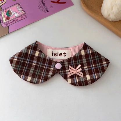 Retro Plaid Shawl Bib for Small Dogs & Cats