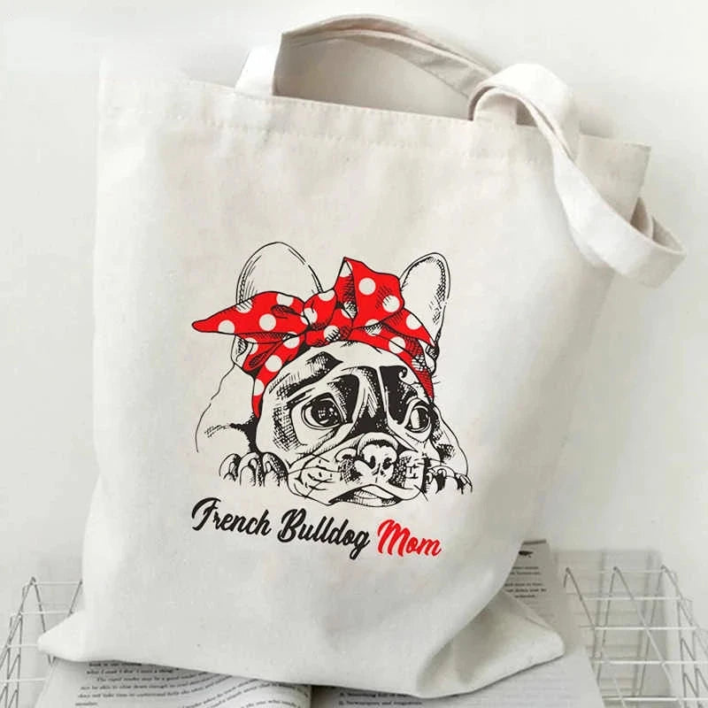 French Bulldog Fashion Canvas Tote - Cute & Versatile