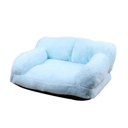 Mystery Paw Plush Pet Bed - Cozy Couch for Cats & Dogs