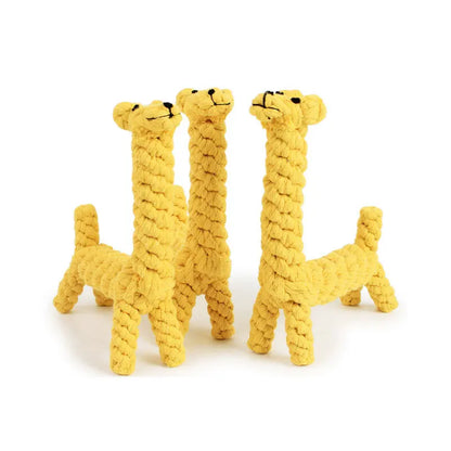 Mystery Paw Giraffe Rope Chew Toy for Dogs: Fun, Durable, and Dental-Friendly