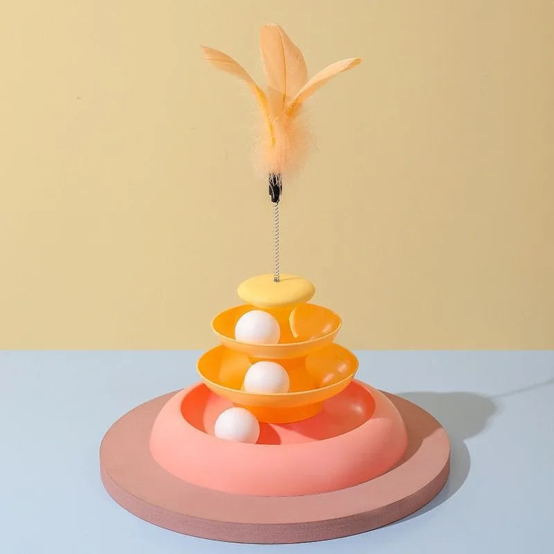 Mystery Paw Cat Turntable Teaser & Tunnel Toy
