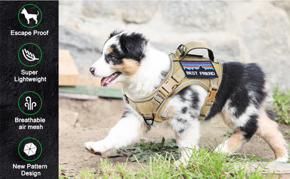 Tactical Reflective No-Pull Puppy Vest Harness - Mystery Paw