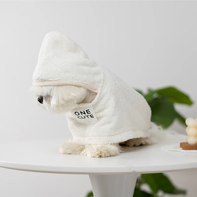 Mystery Paw Super Absorbent Bathrobe for Cats and Dogs