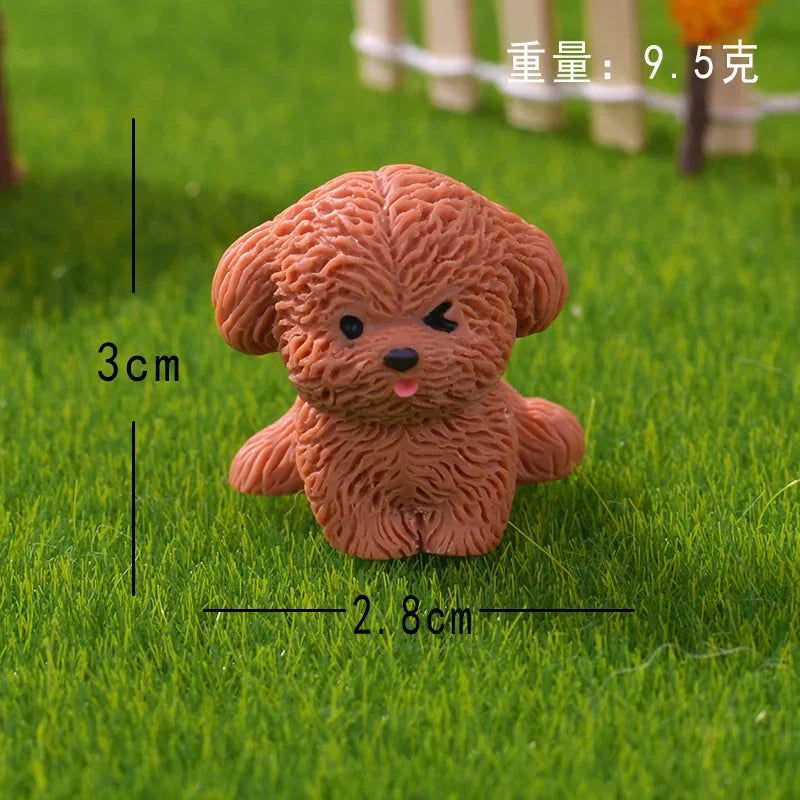 3D Cute Puppy Shoe Charms: Brown Teddy Dog Buckles for Sandals & Clogs