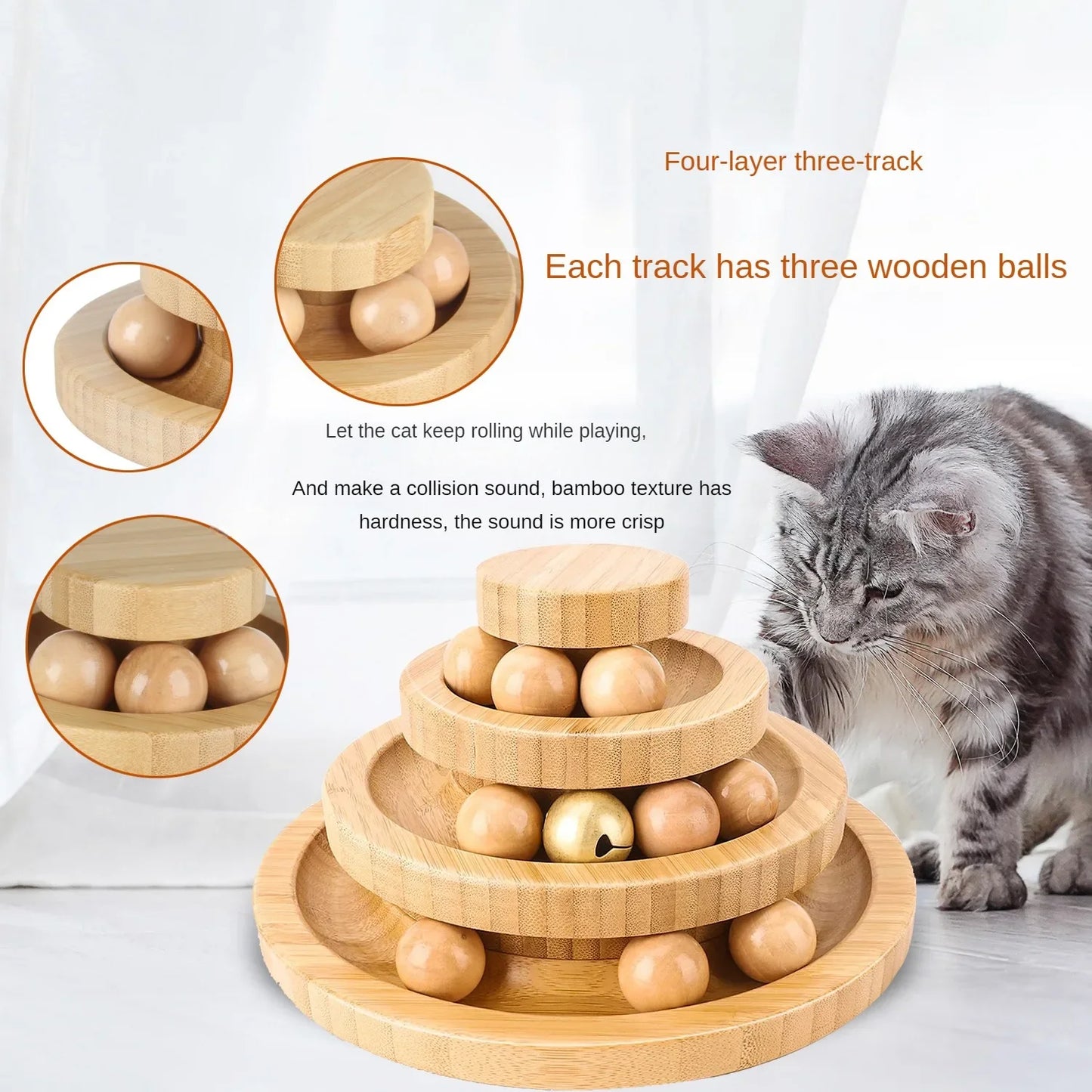 Mystery Paw Cat Rotary Play Ball - Interactive Fun for Felines!
