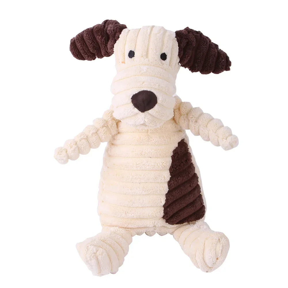 Mystery Paw Animal Squeaky Plush Toys for Dogs - Interactive & Durable Fun