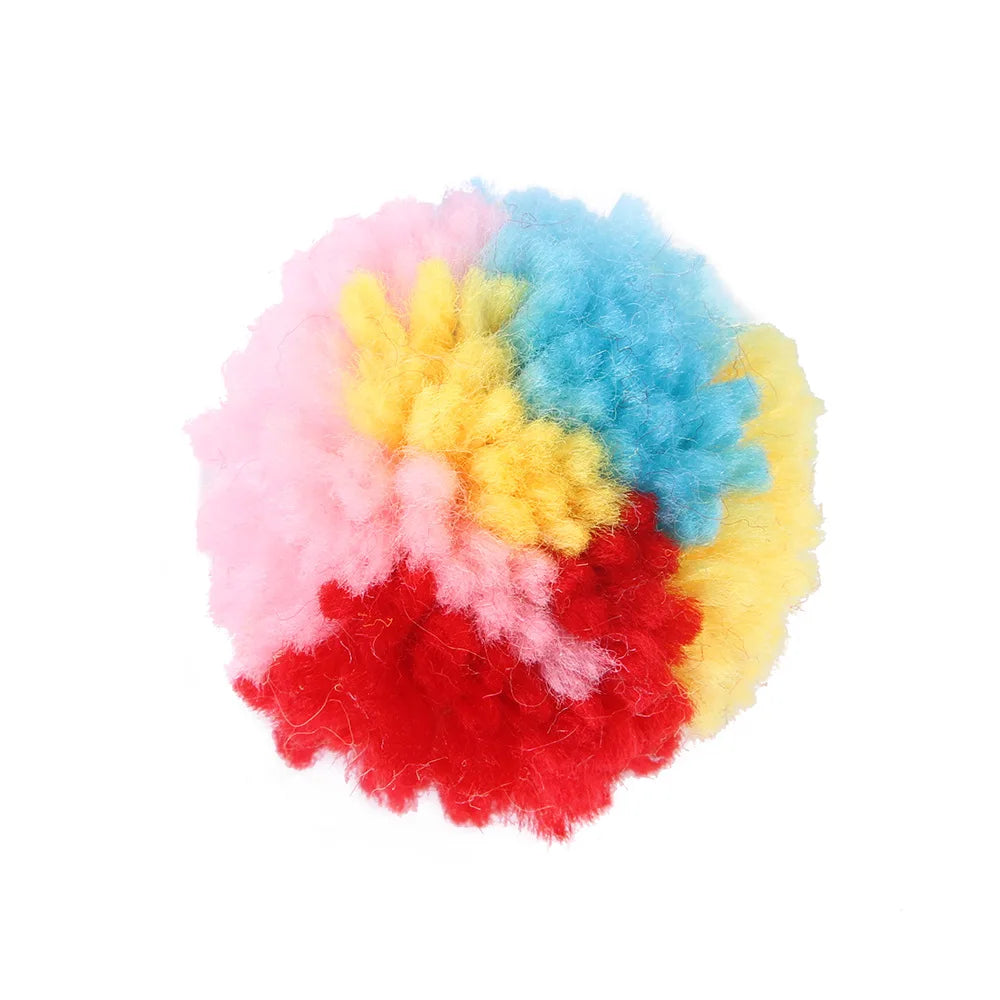 Mystery Paw Interactive Woolen Cat Plush Balls - Fun Indoor Play for Kittens