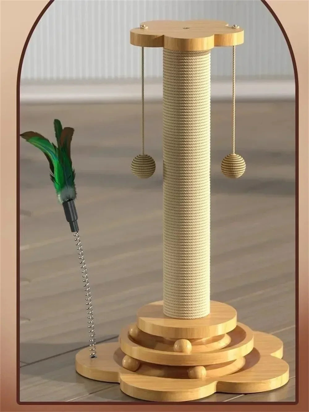 Mystery Paw Cat Scratcher & Play Turntable