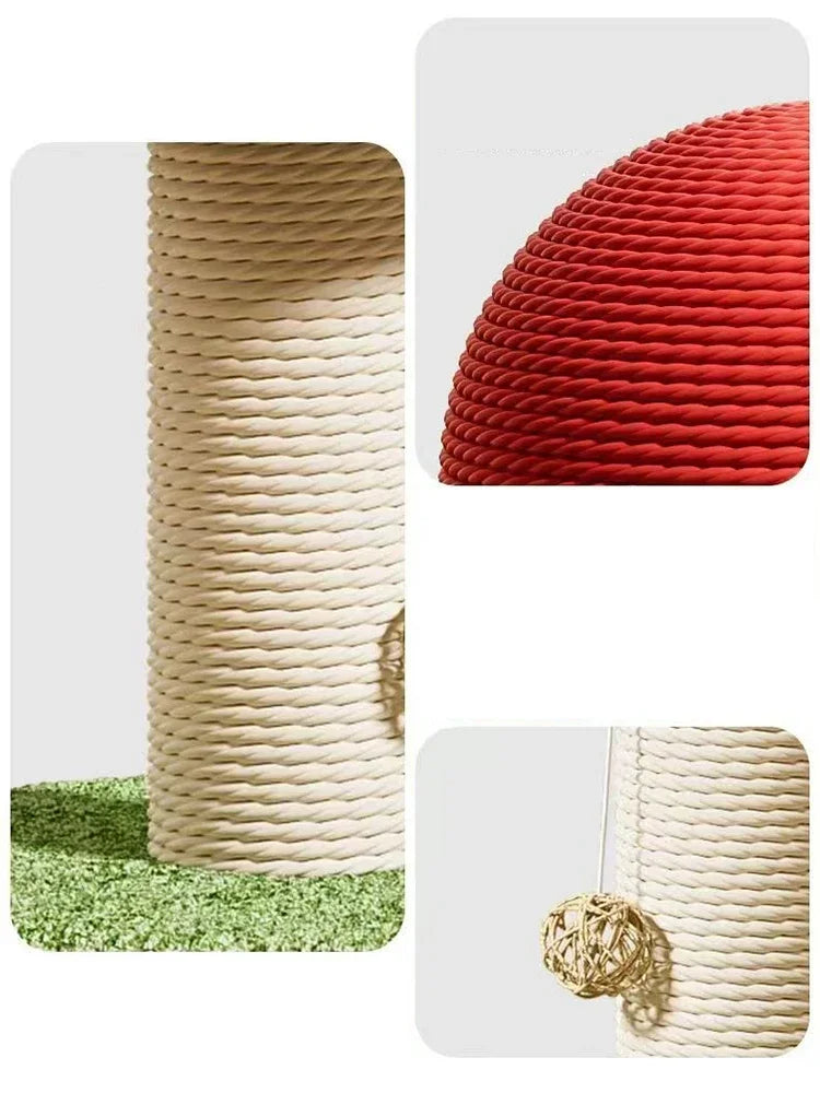 Mystery Paw Mushroom Cat Scratching Post - Whimsical Fun for Your Feline!