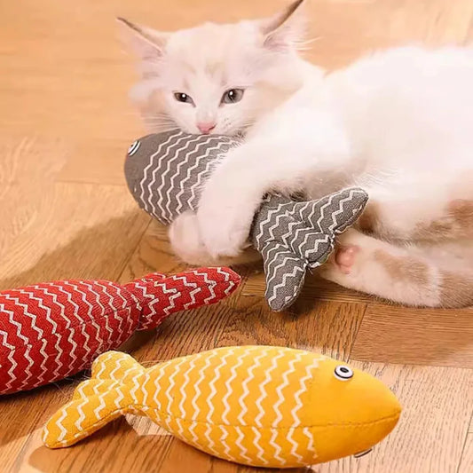 Mystery Paw Catnip Kicker Fish Toy – Interactive Chew Toy for Happy, Healthy Cats