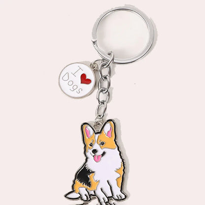 Charming Dachshund & Bulldog Dog Keychains - Perfect Pet Lover Gifts