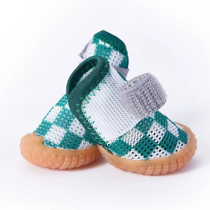 Paw-some Summer Dog Shoes: Breathable Anti-Slip Booties