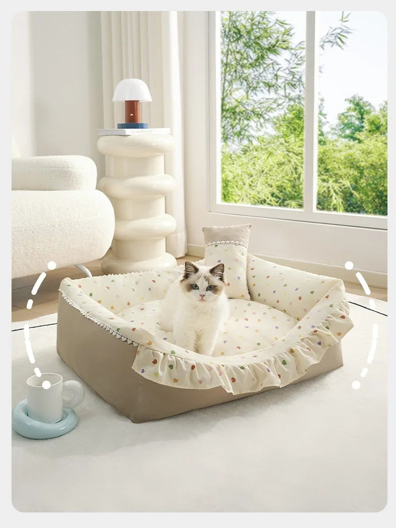 Mystery Paw Cozy Nest Dog Bed - Perfect Comfort for Your Small to Medium Pets!