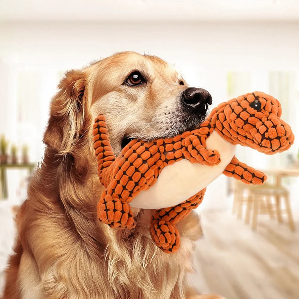 Mystery Paw Woven Animal Plush Chew Toy for Dogs & Cats – Interactive Squeaky Fun