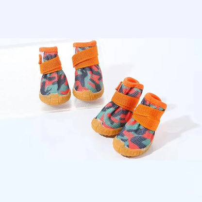 Paw-some Summer Dog Shoes: Breathable Anti-Slip Booties