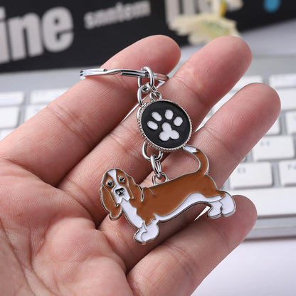 Charming Basset Hound Key Ring - Perfect for Dog Lovers