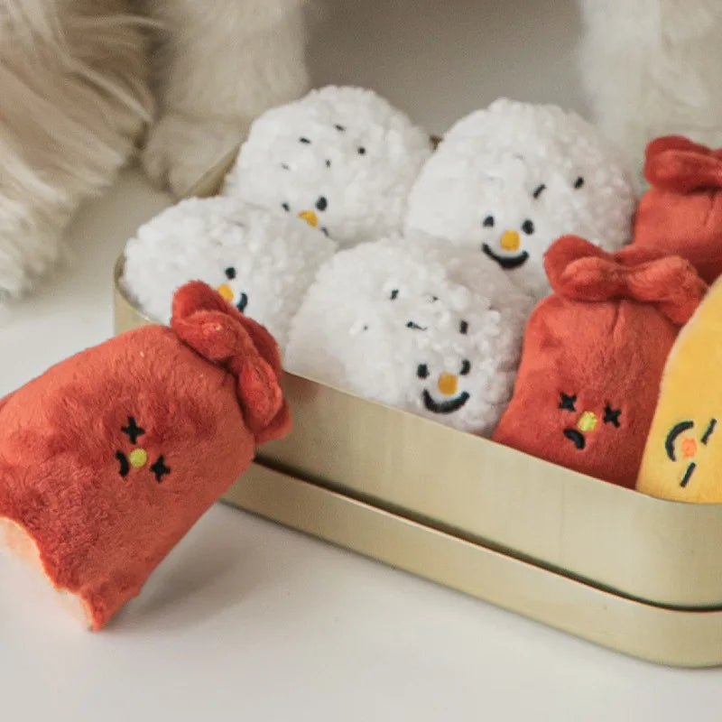 Korean Bento Style Squeaky Toy Set for Dogs - Mystery Paw