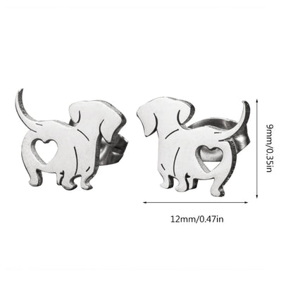 Dachshund Delight: Fashionable Dog Earrings