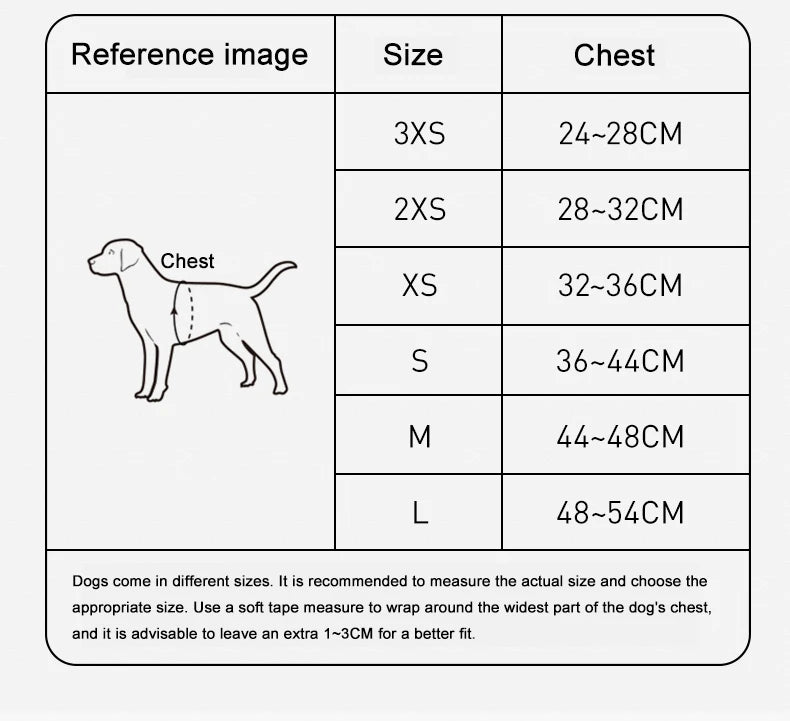 Mystery Paw Reflective Air Mesh Harness for Small & Medium Pets