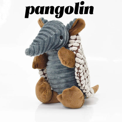 Mystery Paw Pangolin Squeaky Plush Toy for Dogs & Cats