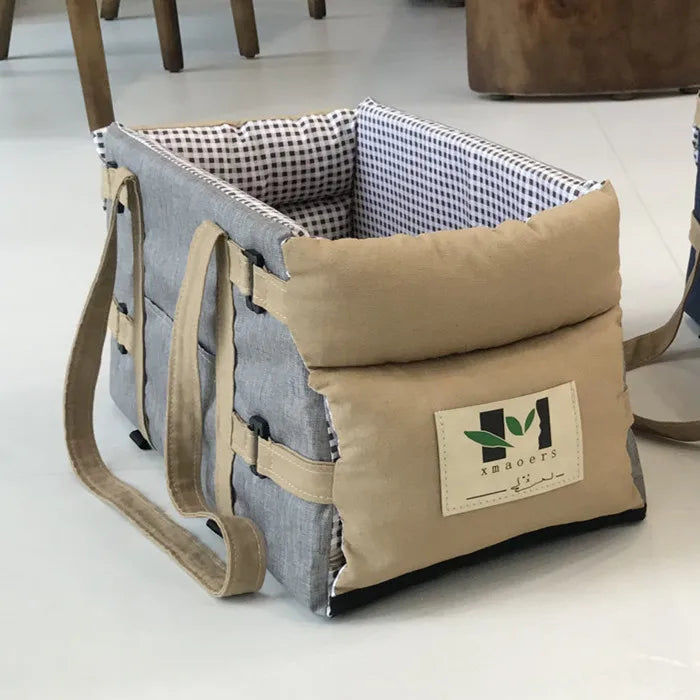 Mystery Paw Portable Pet Car Seat & Carrier - Safe Travels for Small Dogs & Cats