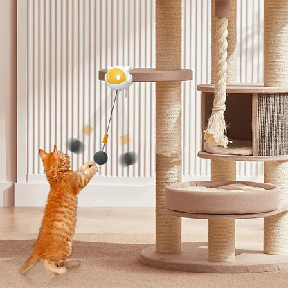Mystery Paw Clip-On Electric Cat Toy with Replaceable Hair Ball