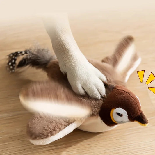 Mystery Paw Bird Chirping Toy for Cats & Dogs - Interactive Fun with Catnip