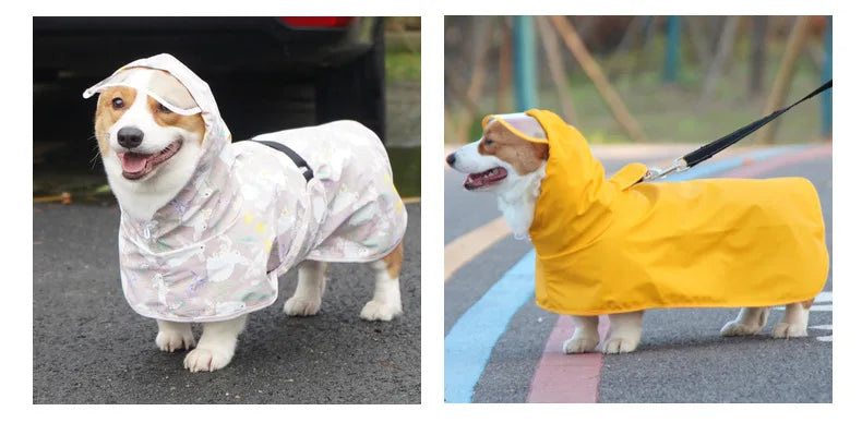 Mystery Paw Waterproof Dog Raincoat - Perfect for Any Adventure!