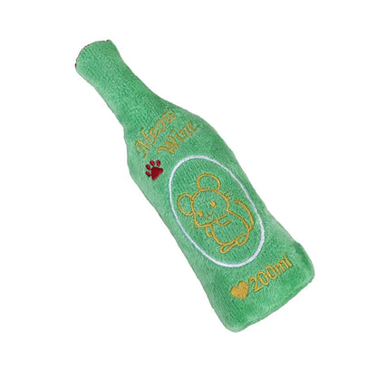 Mystery Paw Funny Bottle Plush Catnip Toy - Crinkle & Mint Fun for Cats!