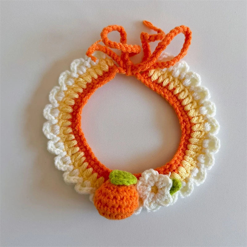 Cozy Wool Pet Necklaces & Collars for Cats and Small Dogs