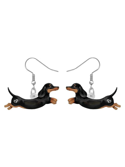 Playful Dachshund Dog Earrings - Perfect for Pet Lovers!