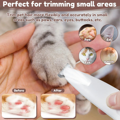 Mystery Paw LED Dog Paw Trimmer - Waterproof & Rechargeable Grooming Clippers