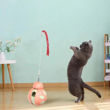 Mystery Paw Interactive Wobble Ball Cat Toy with Treat Dispenser