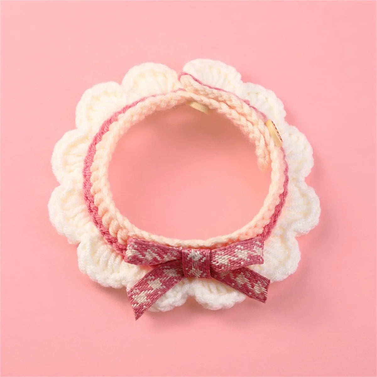 Hand-knitted Bow-knot Cat & Kitten Collar - Mystery Paw