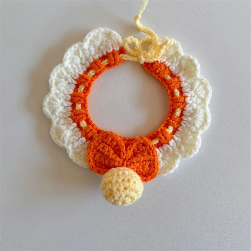 Cozy Wool Pet Necklaces & Collars for Cats and Small Dogs