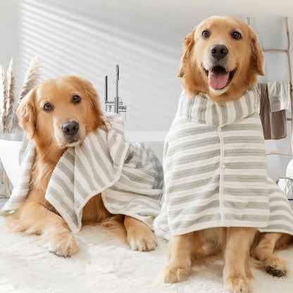 Ultra-Absorbent Quick-Drying Dog Bath Towel - Cozy Bathrobe for All Dogs