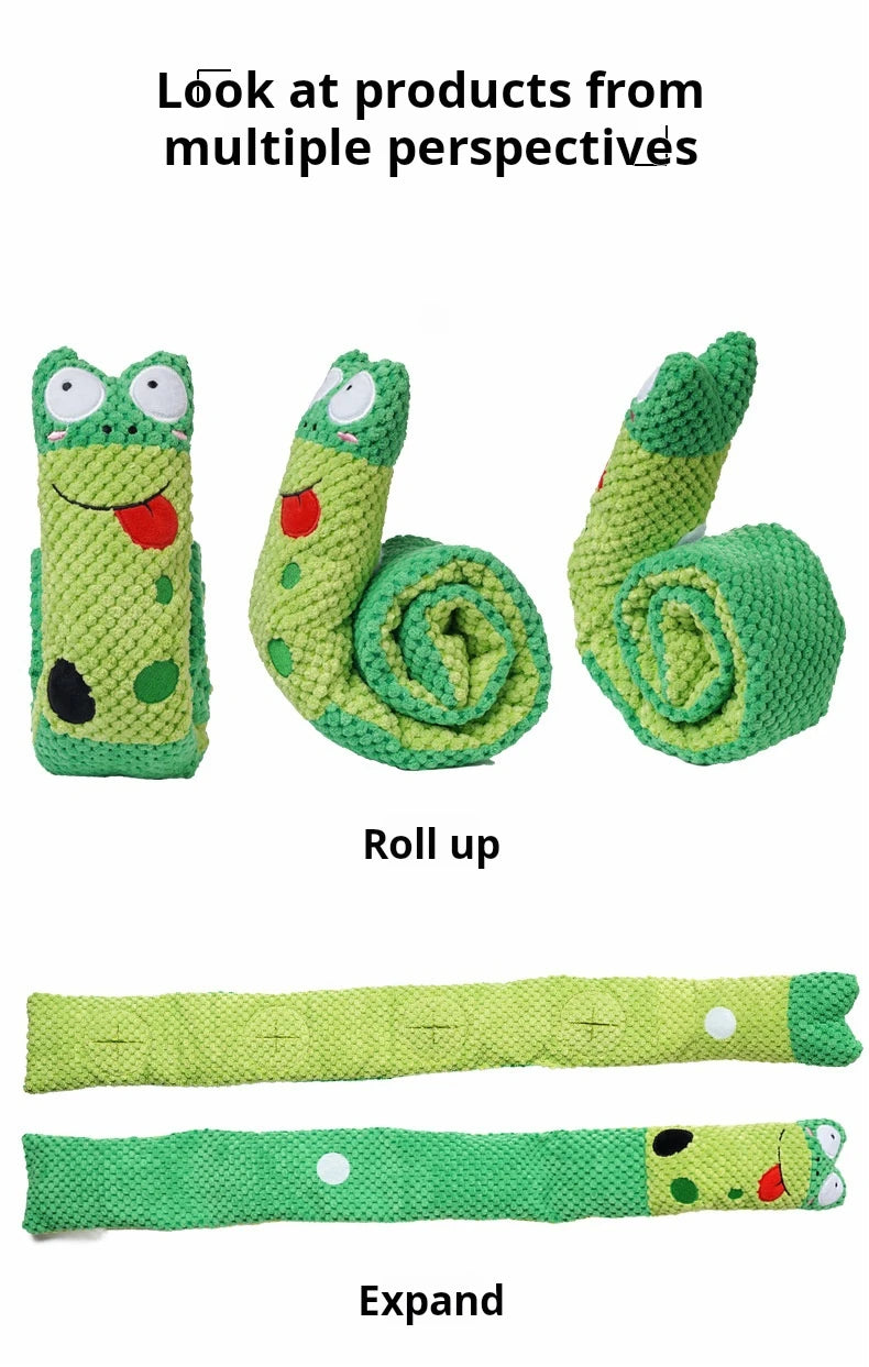 Kawaii Interactive Sounding Frog Puzzle Toy for Dogs