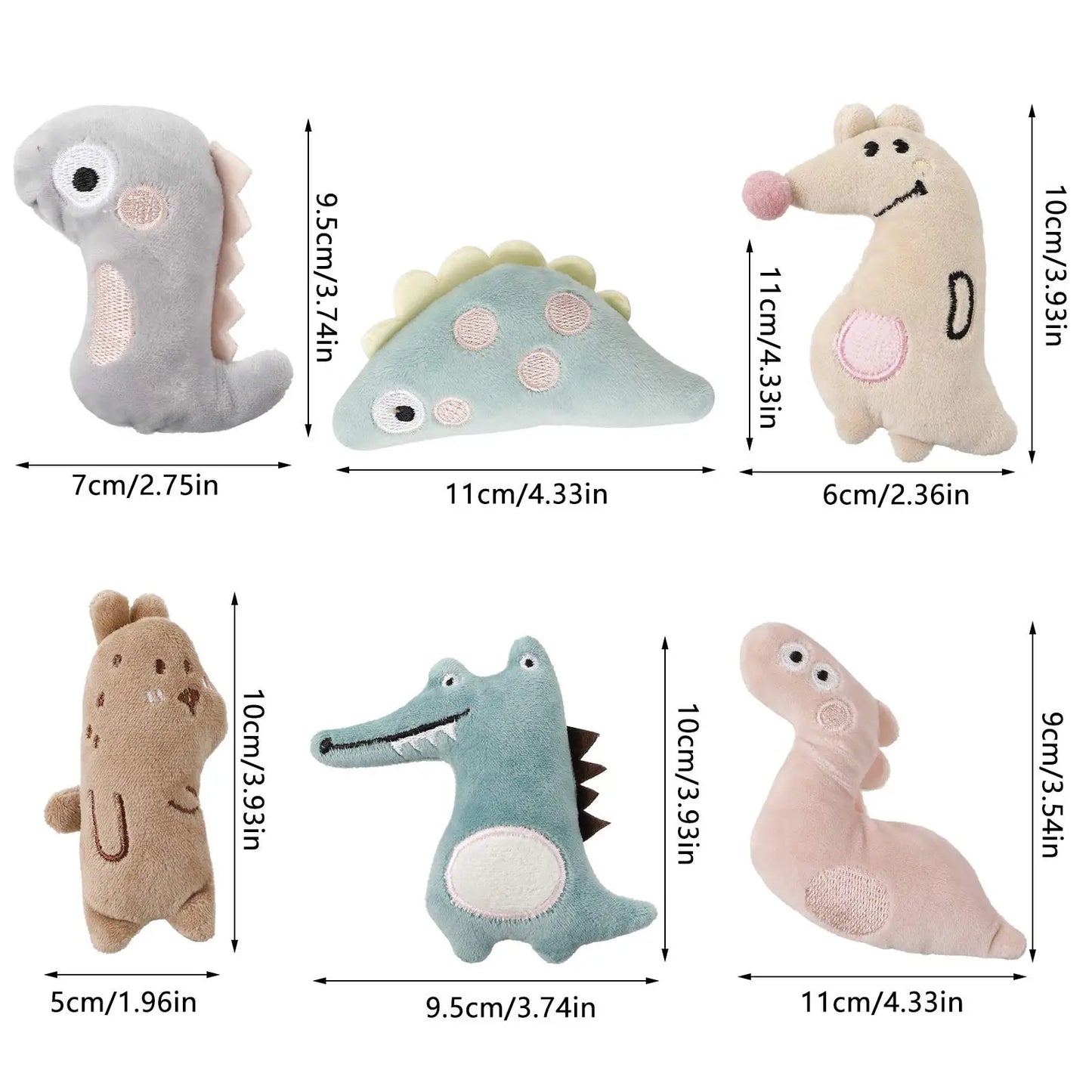 Mystery Paw 6-Pack Catnip Chew Toys for Happy Kittens