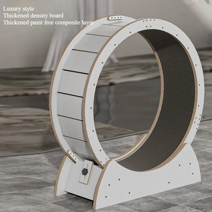 Mystery Paw Solid Wood Cat Treadmill - Silent Fitness Fun for Your Feline