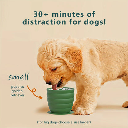 Silicone Slow Feeder Dog Bowl - Anti-Slip Design for Healthy Digestion