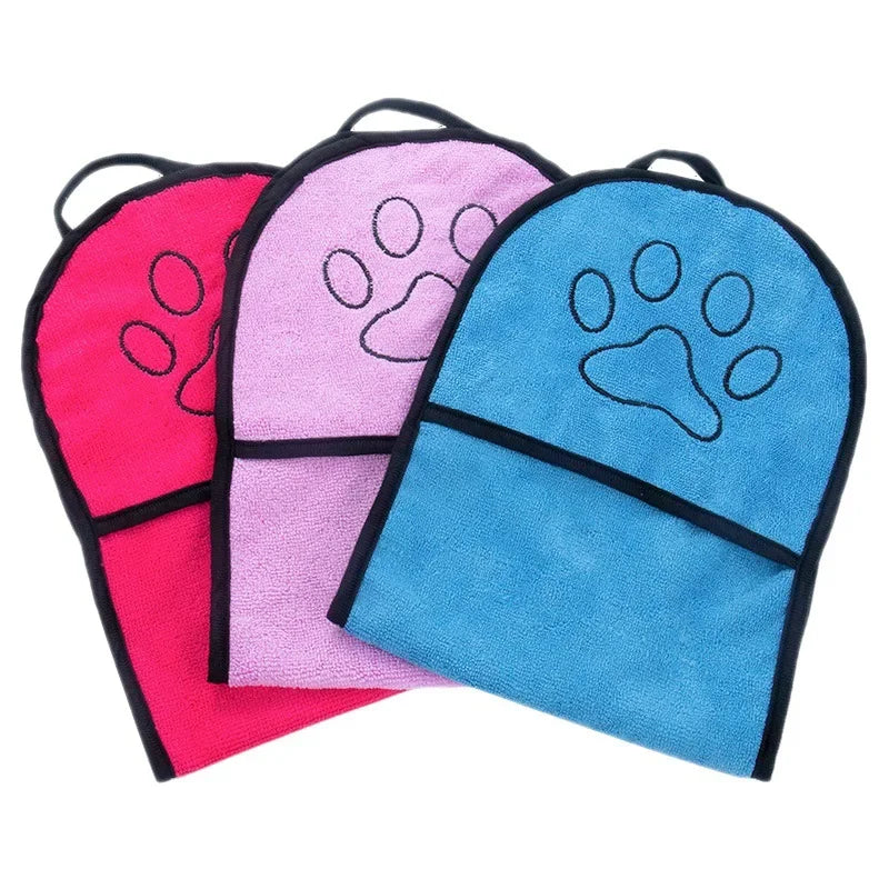 Quick-Dry Dog Bath Robe Towel - Soft & Absorbent Pet Cleaning Essential