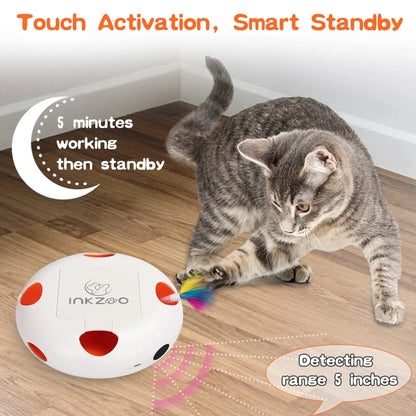 Mystery Paw Electric Interactive Feather Cat Toy - Endless Fun for Indoor Cats
