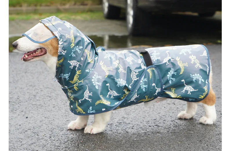 Mystery Paw Waterproof Dog Raincoat - Perfect for Any Adventure!
