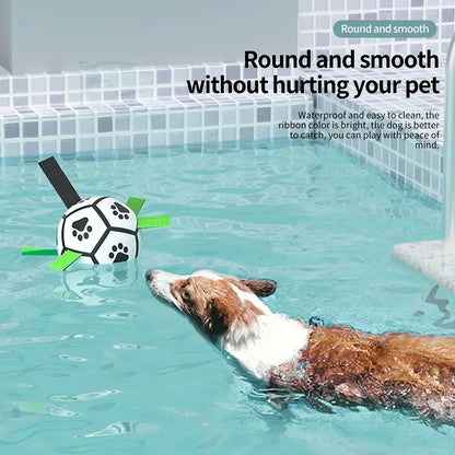 Indestructible Interactive Soccer Dog Ball – Ultimate Fun for Fetch & Tug