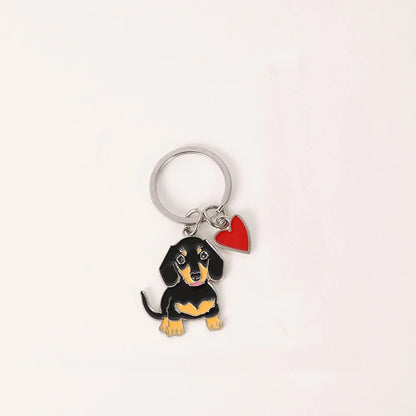 Charming Dachshund & Bulldog Dog Keychains - Perfect Pet Lover Gifts