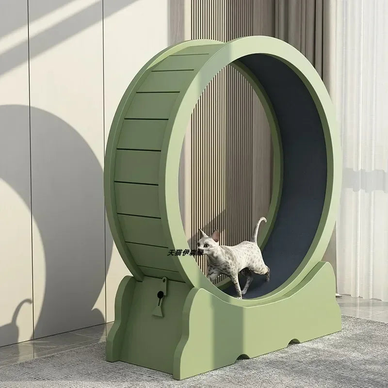 Eco-Friendly Cat Running Wheel - The Ultimate Exercise Equipment for Happy Cats
