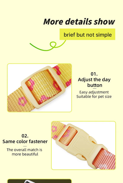 Mystery Paw Kawaii Summer Cooling Dog Harness & Leash Set