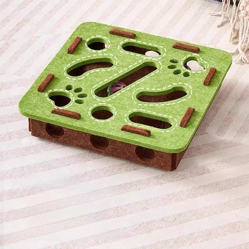 Mystery Paw Interactive Cat Puzzle Box - Ultimate Indoor Cat Enrichment